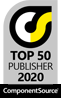 ComponentSource Bestselling Publisher Awards for 2020