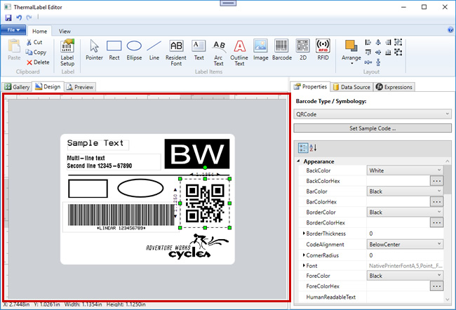 Windows Label Editor